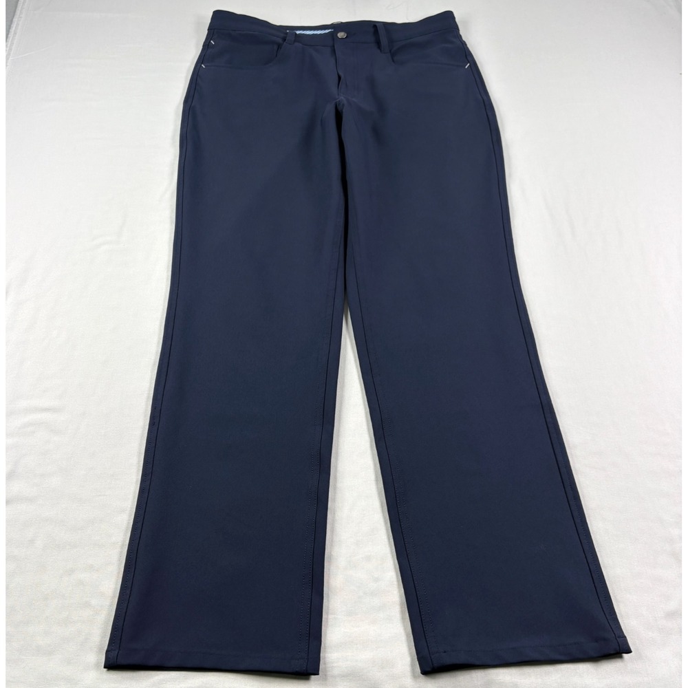 FootJoy Golf Pants Men 32x30 Blue Chino Athletic Fit Stretch Performance Wicking